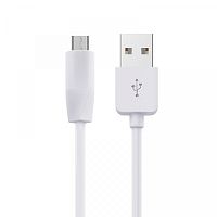 шнур usb - microusb hoco x1 черный 1м (2,4а), силикон  фото