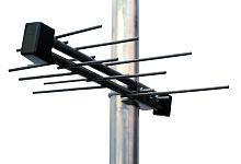 антенна тв внешняя уличная альфа н111 mini 5v с усилителем цифровая эфирная для dvb-t2 тв  фото