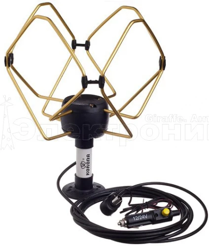 Антенна автомобильная "Корона"  с усилителем купить в г.Москва