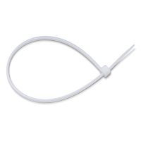 стяжка нейлоновая, бел. 2,5*100 mm ripo (упак. 100 шт.)  фото