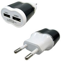 адаптер питания с 2*usb орбита bs-2033 (xky018) (5b, 2100ma)  фото