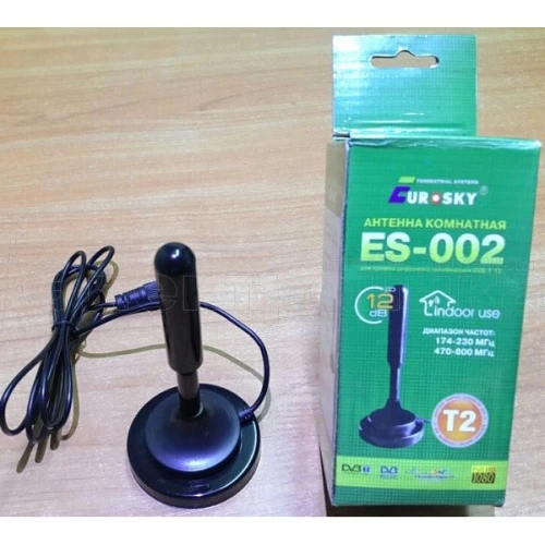 Антенна Комнатная Eurosky ES-002 T2  активная купить в г.Москва